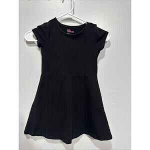 Epic Threads Girls A-Line Dress Size 6 Short Sleeve Black Classic Casual